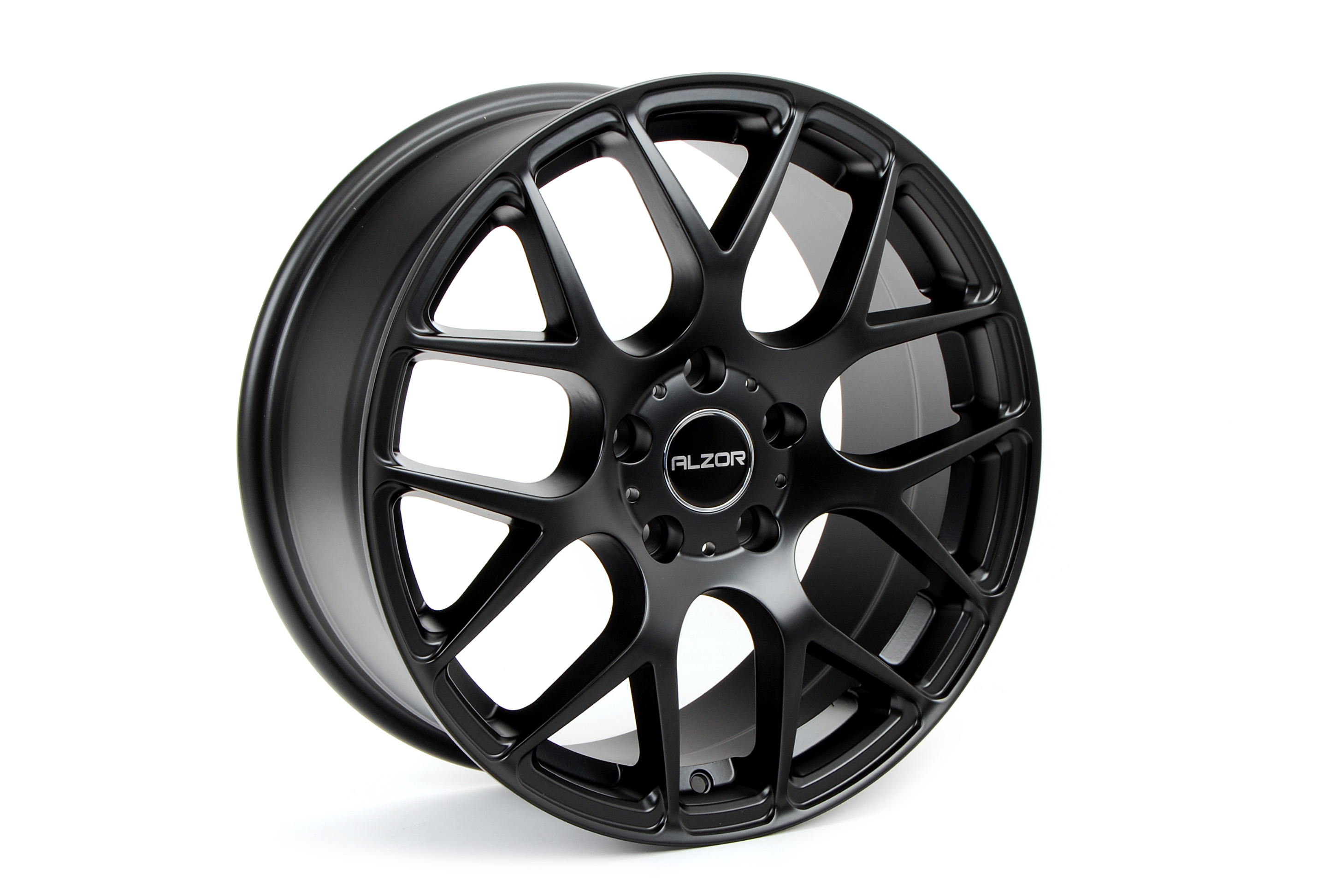 17x7J 5x112 EURO FORSCH +48 4本 911_Gloss_Black_Machined-Face-